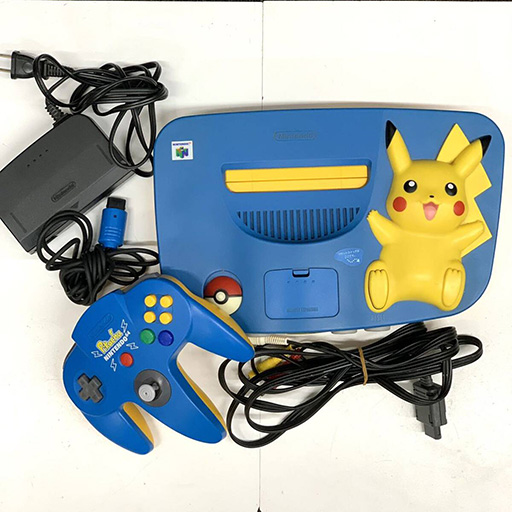 任天堂 ピカチュウ NINTENDO64 ブルー