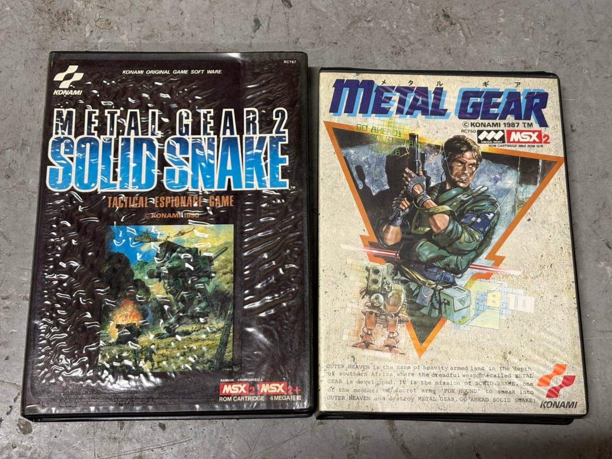 「メタルギア」と「メタルギア2ソリッドスネーク」